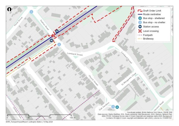 Figure 31 is an image showing the proposed transport facilities at Lidlington station