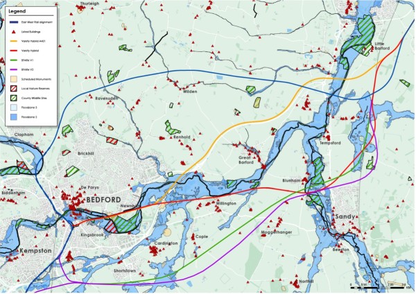 Varsity Hybrid alignments and environmental risks and constraints