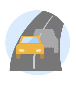 Car on road icon