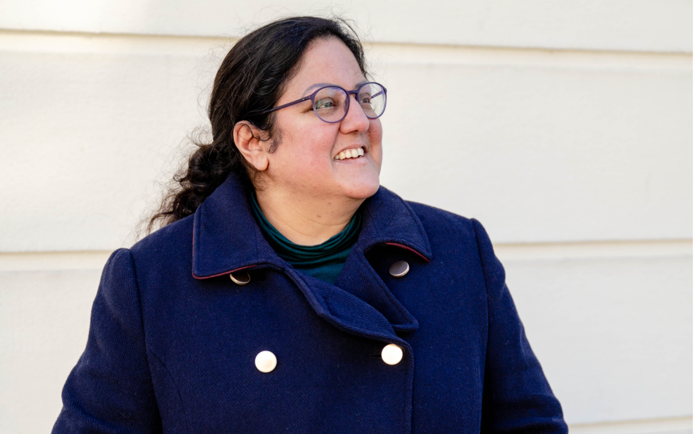 Side profile close up of Tanya