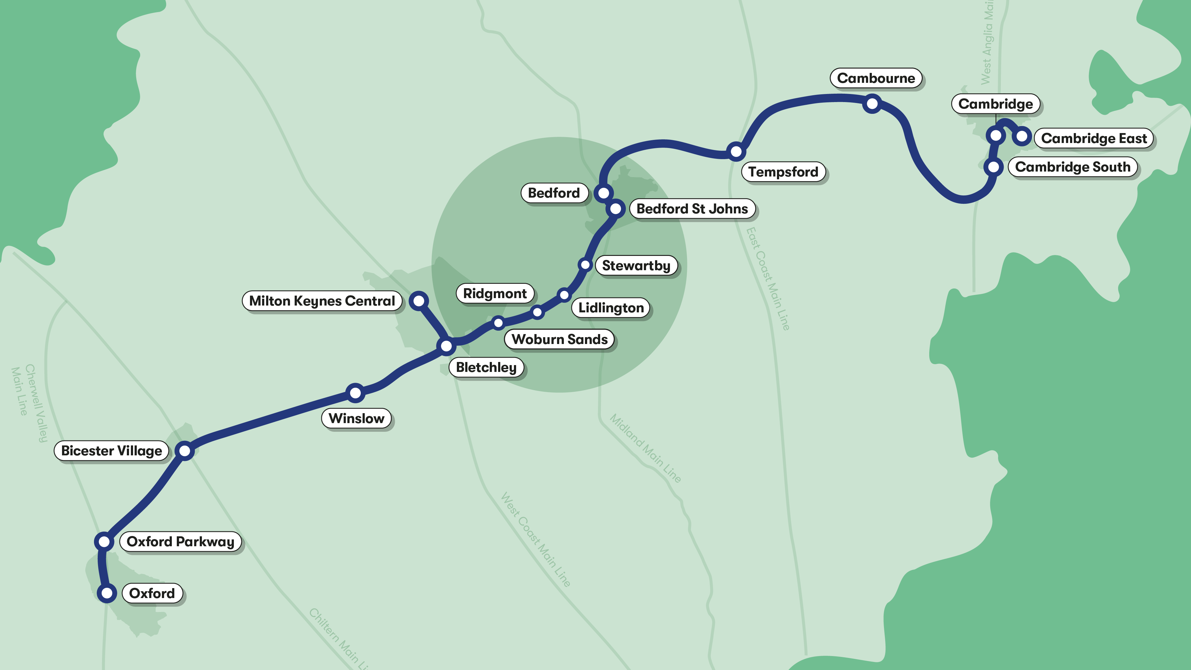 EWR Route Map GEO SIMPLE AREA BEDFORD&MV HIGHLIGHT 0626