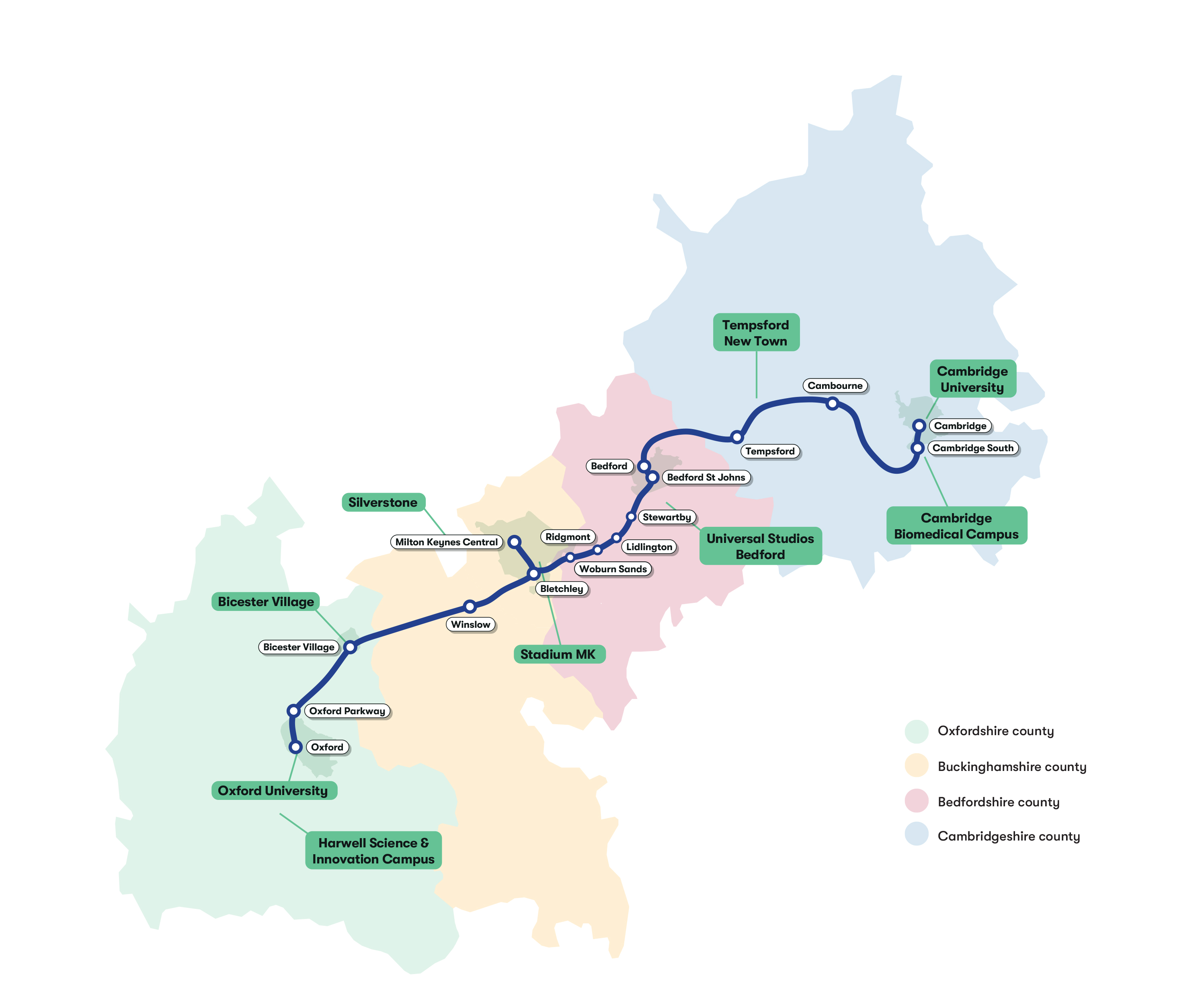 EWR Map Key Assets in Region
